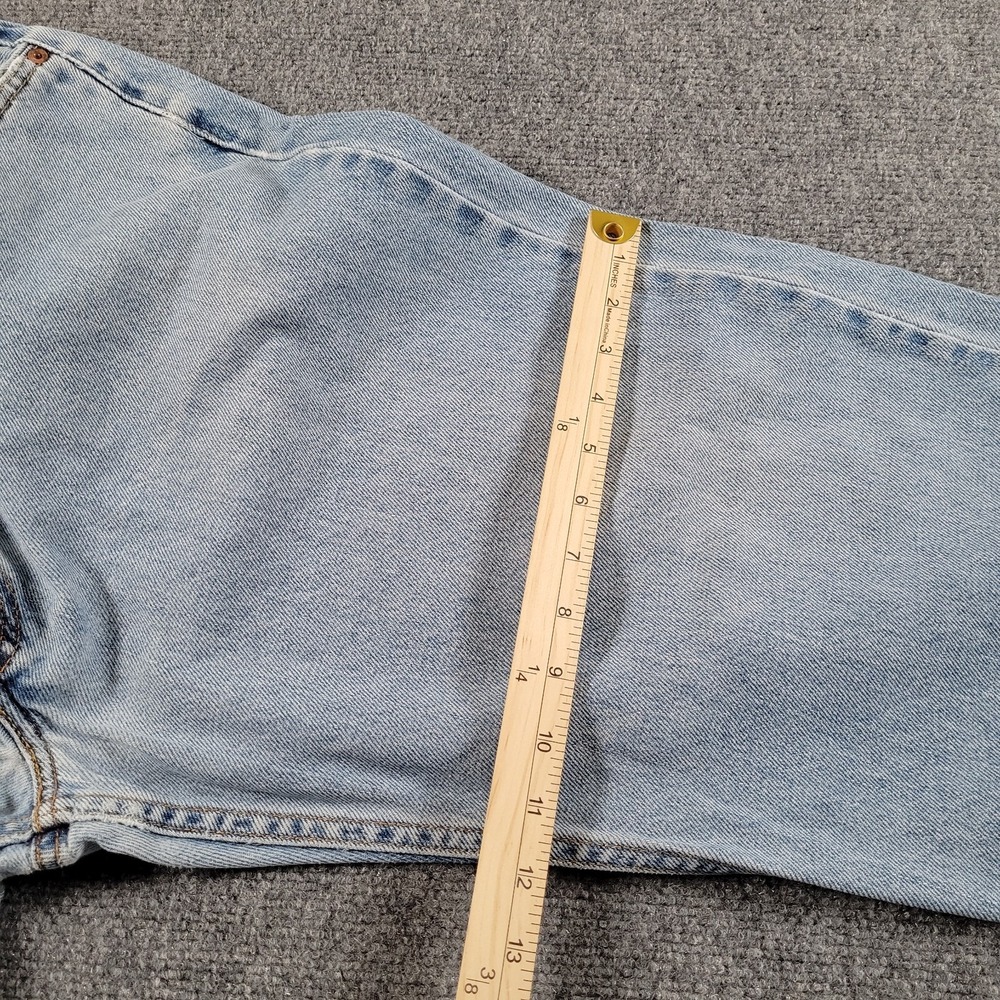 Levis 550 Jeans Mens (Label 38x36) Relaxed Fit Tapered Hipster Black Batwing Tag - Picture 8 of 10